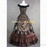 Southern Belle Civil War Formal Reenactment Stage Dress Costume Coffee