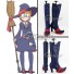 Little Witch Academia Lotte Yanson Deep Blue Shoes Cosplay Boots