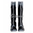 Black Bullet Satomi Rentaro Black And Silver Shoes Cosplay Boots