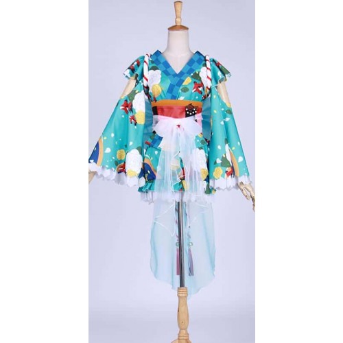 Love Live Sunshine Aqours You Watanabe Summer Festival Kimono Cosplay Costume