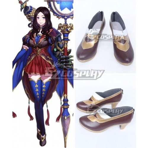 Fate Grand Order Caster Leonardo Da Vinci Deep Brown Cosplay Shoes