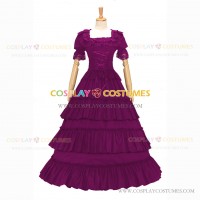 Reenactment Civil War Lace Lolita Recoco Layered Rose Ball Gown Dress