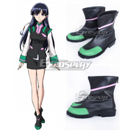 Valvrave the Liberator Rukino Saki Black Shoes Cosplay Boots