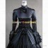 Gothic Steampunk Medieval Fantasy Theatrical Premium Quality Costume Dress Black