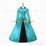 Retro Victorian Classic Turtle Neck Stage Green Long Dress Ball Gown