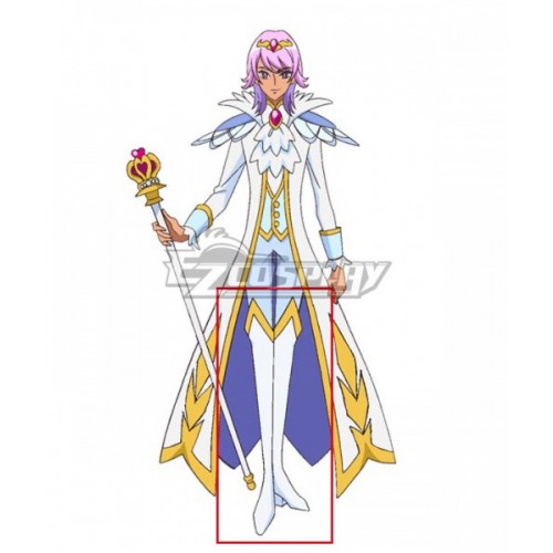 Go! Princess PreCure Prince Kanata White Shoes Cosplay Boots