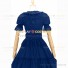 Reenactment Civil War Lace Lolita Recoco Layered Blue Ball Gown Dress