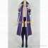 Fairy Tail Cosplay Titania Erza Scarlet Costume Purple Combat Uniform