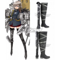 Warship Girls Bismarck Black Shoes Cosplay Boots