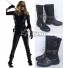 DC Comics Green Arrow Sara Lance Black Shoes Cosplay Boots