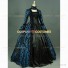 Victorian Style Brocaded Party Ball Gown Fancy Dress Royal Blue