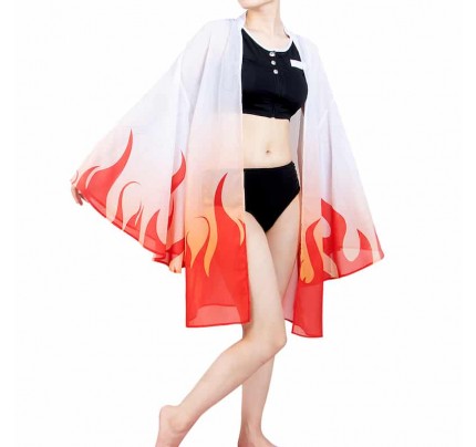 Demon Slayer: Kimetsu No Yaiba Kyojuro Rengoku Swim Cosplay Costume