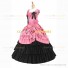 Vintage Gothic Lolita Victorian 18th Century Pink Ruffles Evening Ball Gown Dress