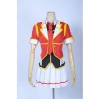 Love Live SR Card Rin Hoshizora Red Cosplay Costume