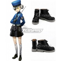 Persona 5 Justine and Caroline Black Cosplay Shoes