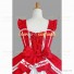 Sleeveless Sweet Love Lolita Dress Red Tiered Ruffle Dress