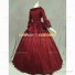 Herrlich Victorian Fancy Prom Stage Wedding Formal Dress Burgundy