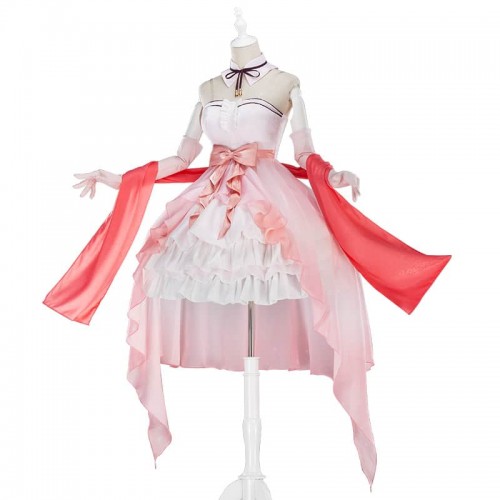 Saekano How To Raise A Boring Girlfriend Megumi Kato Pink Dress Cosplay Costume