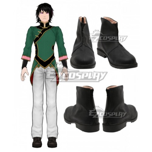 RWBY Lie Ren New Version Black Cosplay Shoes