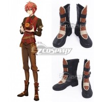 Idolish 7 Riku Nanase Black Brown Cosplay Shoes