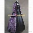 Victorian Style Brocaded Party Ball Gown Fancy Dress Purple