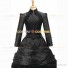 Gothic Victorian Marie Antoinette Theater Layered Evening Gown Black Dress