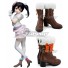 Love Live Nico Yazawa Snow Halation Brown Shoes Cosplay Boots