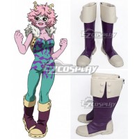 My Hero Academia Boku no Hero Akademia Mina Ashido Purple Shoes Cosplay Boots