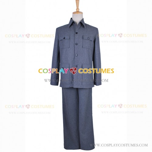 Dark Shadows 2012 Cosplay Roger Collins Costume Gray Suit