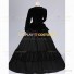 Civil War Victorian Velvet Gown Period Theatrical Formal Dress Black