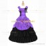 Vintage Gothic Lolita Victorian 18th Century Light Purple Ruffles Evening Ball Gown Dress