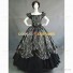 Victorian Style Saloon Girls Southern Belle Floral Brocade Dress Grey