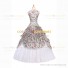 Victorian Period Southern Belle Floral Ball Gown Dress