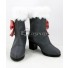 LoveLive! Snow Halation Hanayo Koizumi Black Shoes Cosplay Boots