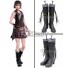 Final Fantasy XV Iris Amicitia Black Shoes Cosplay Boots