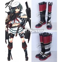 Kantai Collection KanColle Torpedo Cruiser Kiso Kai Ni Black Shoes Cosplay Boots