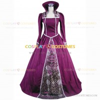 High Quality Gothic Victorian Royal Regal Queen Dress Reenactment Clothing