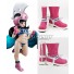 Dragon Ball Chi Chi Pink Shoes Cosplay Boots