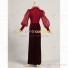 Pioneer Women Dress Edwardian Stage Dress Red Velvet Dress