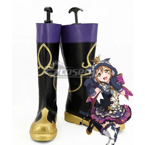 Love Live! Sunshine!! Halloween Hanamaru Kunikida Black Shoes Cosplay Boots