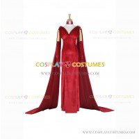 Once Upon a Time in Wonderland Cosplay Anastasia Red Queen Costume Dress