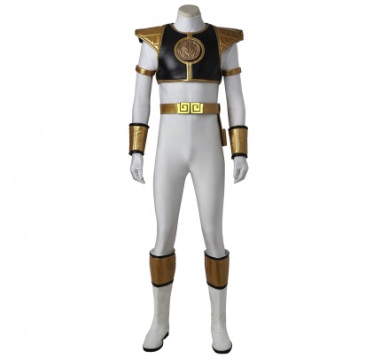 White Ranger Costume for Power Rangers Cosplay