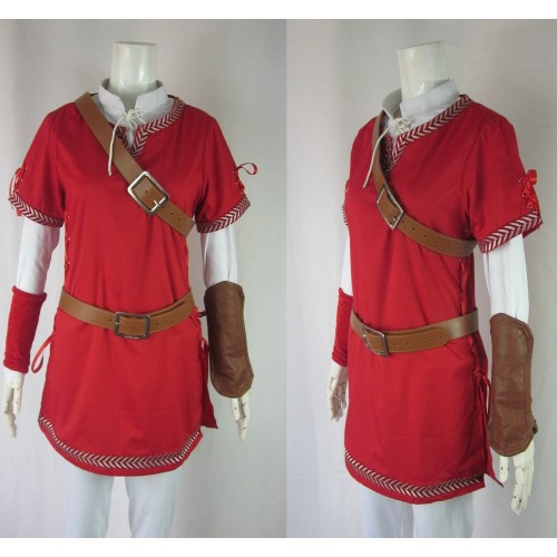 The Legend Of Zelda Link Red Cosplay Costume