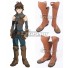 Grimgar of Fantasy and Ash Haruhiro Brown Cosplay Shoes