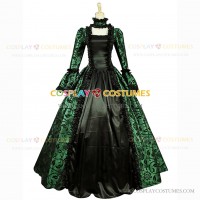 Victorian Style Brocaded Party Ball Gown Fancy Dress Oliver