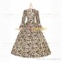 Victorian Steampunk Rococo Brocade Yellow Ball Gown Dress