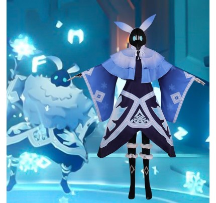 Genshin Impact Cryo Abyss Mages Cosplay Costume