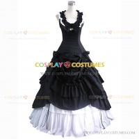 Victorian Southern Belle Little Women Ball Gown Prom Dress Black