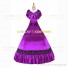 Civil War Victorian Rococo Lolita Armelloses Kleid Evening Gown Dark Purple Dress