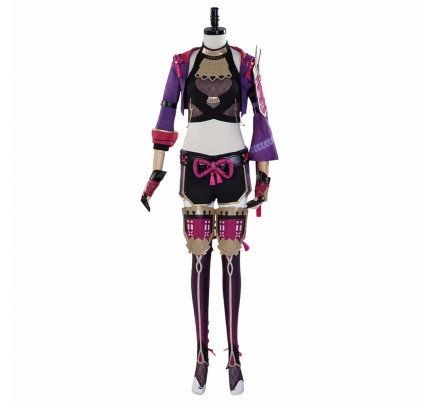 Genshin Impact Kuki Shinobu Cosplay Costume